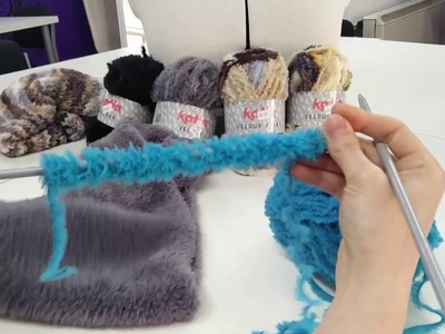 How to Knit with Katia Velour Yarn