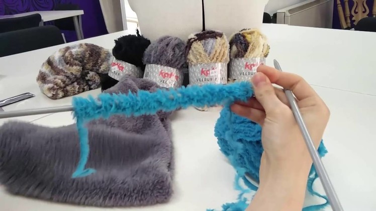 How to Knit with Katia Velour Yarn