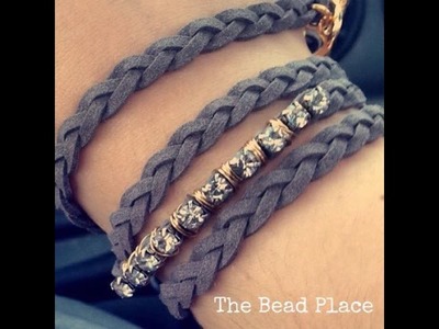 How To Make A Braided Bling Wrap Bracelet DIY With The Bead Place