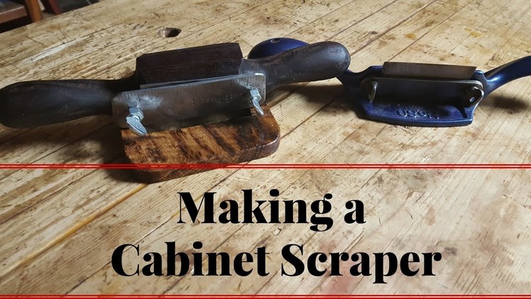 How to Make a Cabinet Scraper Like a Stanley 80 or 81 From White Oak and Walnut