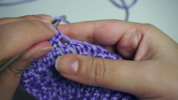 How to make a double crochet decrease for left hand