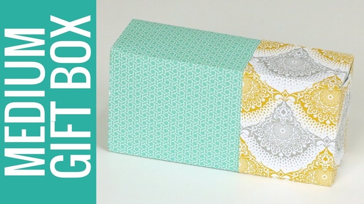 How to Make a Medium Size Gift Box: Gift Bag Punch Board