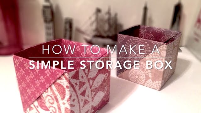 How to make a simple origami storage box