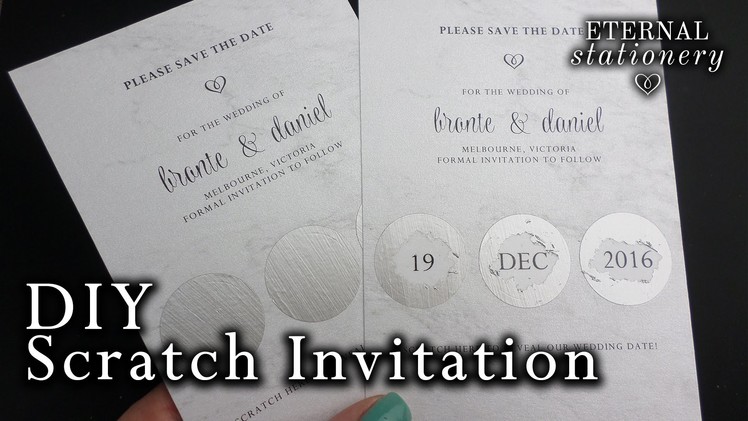 How to make an easy scratch card invitation | DIY invitations