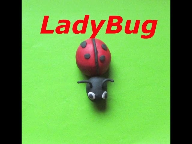 How to make Clay LadyBug | LadyBird Clay modelling | Easy clay ideas for kids