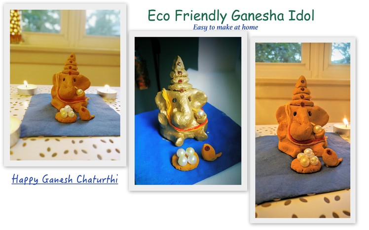 How to make eco friendly Lord Ganesha idol at home