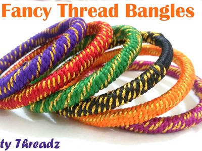 How to make Fancy Thread Bangles -  Simple Wrapping at Home | Tutorial