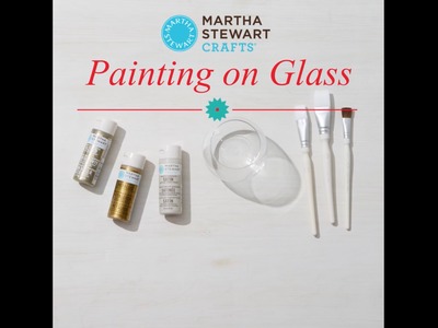 How To Paint Glass Votives with Martha Stewart Crafts