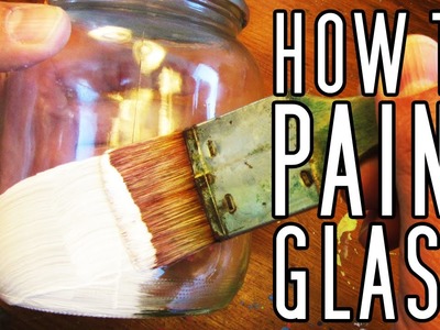 HOW TO Paint On GLASS (Bottles, Pots, Jars, Etc) #Painting #ArtsAndCrafts