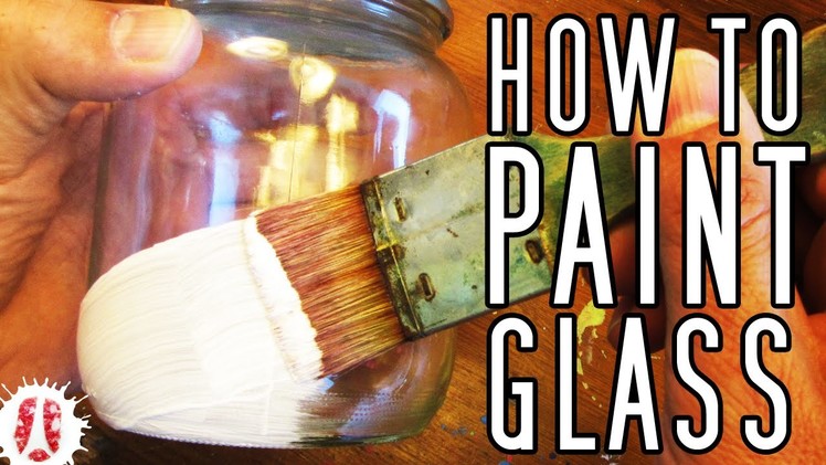 HOW TO Paint On GLASS (Bottles, Pots, Jars, Etc) #Painting #ArtsAndCrafts