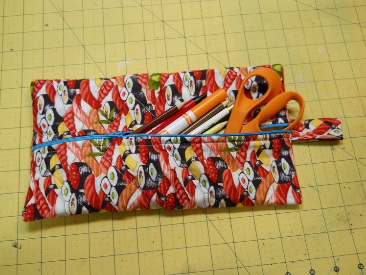 How To Sew A Pencil Pouch Or Makeup Bag