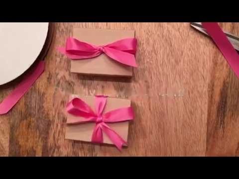 How to Tie a Bow with Ribbon - 2 Ways