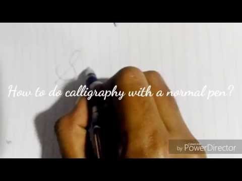 How to write calligraphy WITHOUT a calligraphy pen! | HowTosWithSaniya | Calligraphy Font!