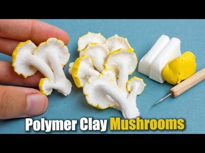 Polymer Clay Mushroom Sculpture. How To Tutorial