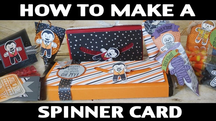 Stamping Jill - How To Make Spinner Card | Halloween Treat Idea