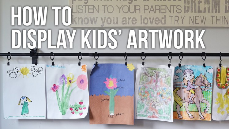 Tip Tuesday: How to Display Kids Artwork