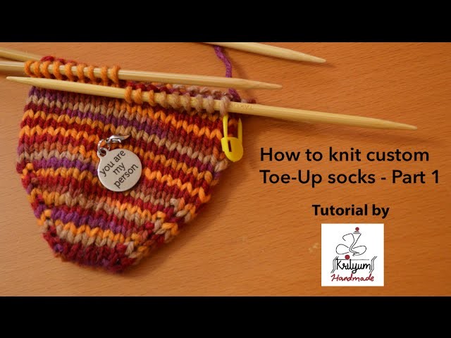 Tutorial #6 - How to Knit Custom Toe-Up Socks - Part 1 (Cast on with DPNs)