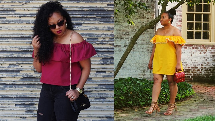 2 in 1: How to Make an Off the Shoulder Top and Dress (For Beginners)