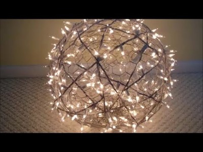 DIY: How To Make Giant Lighted Balls