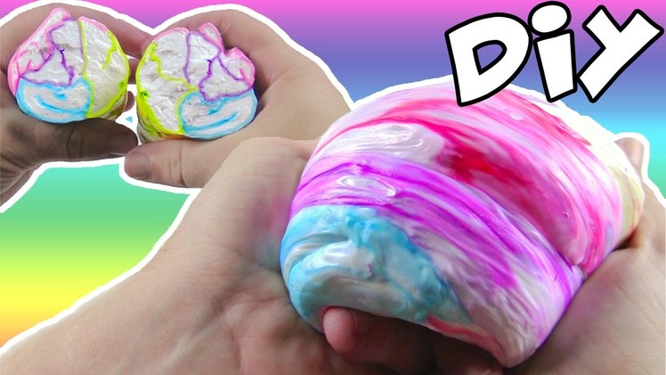 DIY How to Make Slime Color Rainbow Learn Kids Crafts
