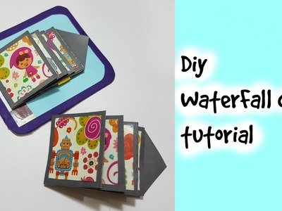 DIY water fall card.How to make Waterfall card