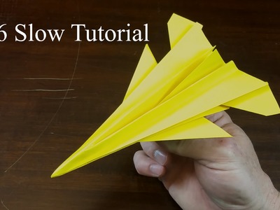 F16 Slow Tutorial - How to make an F16 paper airplane