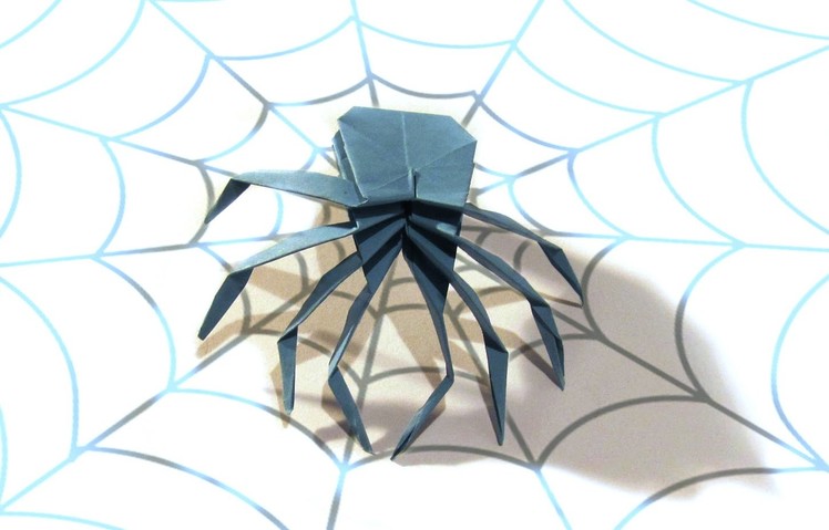Halloween Origami Spider - Tutorial - How to make an origami Spider