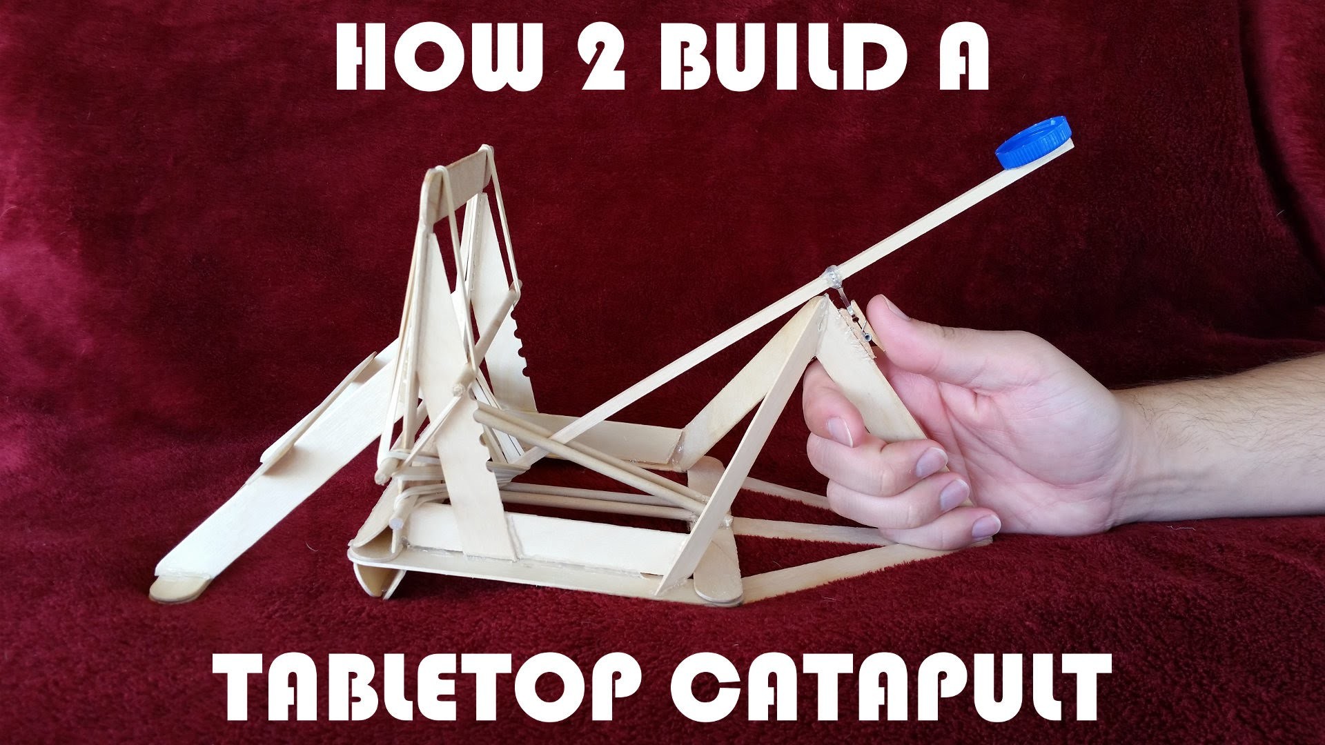How 2 Build a Tabletop Catapult! (In an hour or less)