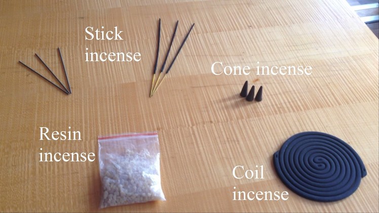 How to burn incense ❶.❺ Different types (introduction)