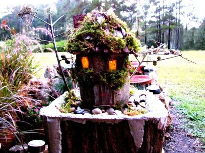 How To Create A Hypertufa Fairy House Little Cedar Shingles In Ga.