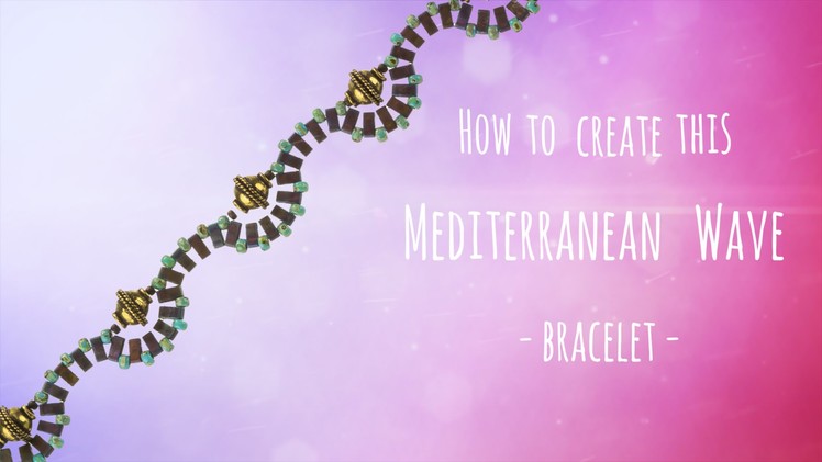 How to create this Mediterranean wave bracelet (073)
