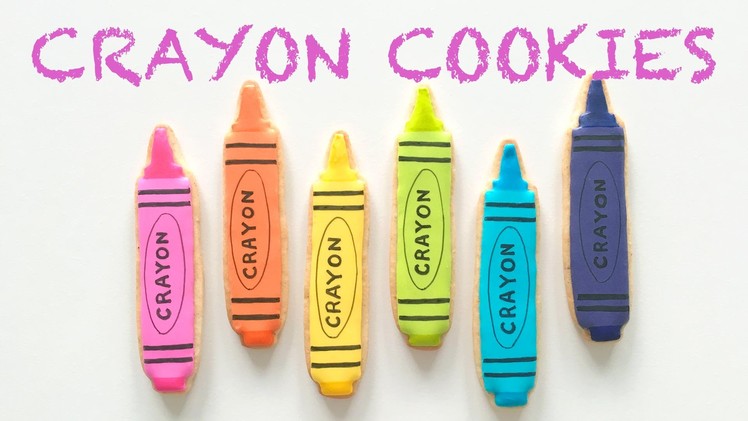 How To Decorate Crayon Cookies!