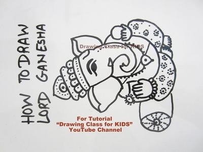 How to Draw Intricate Lord Ganesha Ganpati Drawing Sketch Tutorial Step by Step