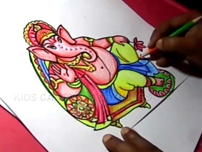 How to Draw Lord Ganesha Drawing for Kids Step by step