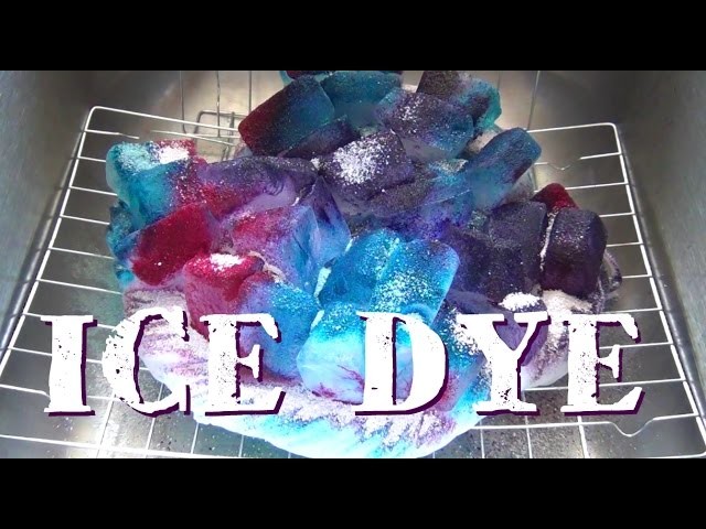 How To Ice Dye ♥ Watercolor Fabric Effect