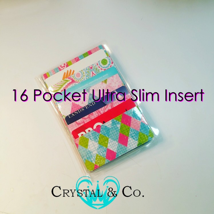 How To Make A 16 Pocket Ultra Thin Insert For Your Wallet or Planner