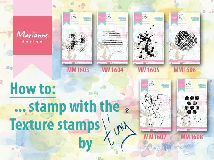 How to make a card with the Texture stamps by Tiny Harts