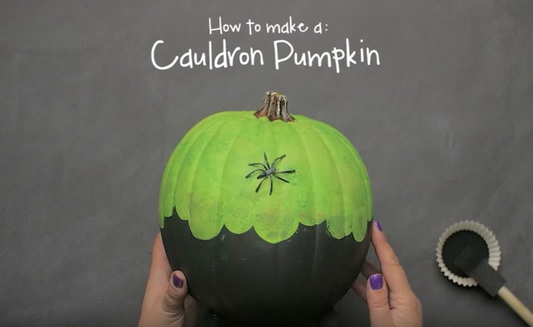 How to Make a Cauldron Pumpkin