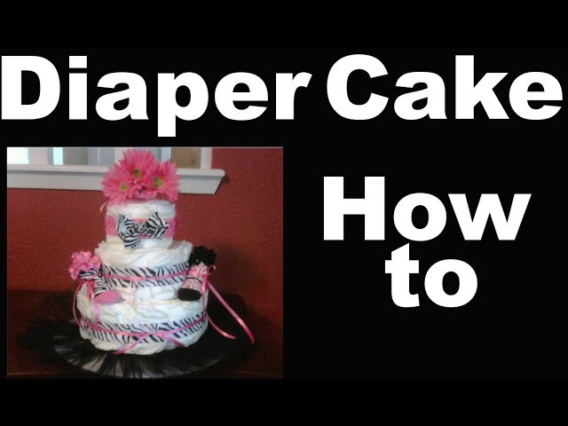 How to make a diaper cake for a Baby Shower - Full starter instructions - diy
