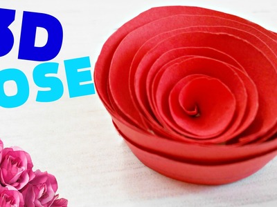 How to make a flower,ROSE OUT OF PAPER  origami easy steps for kids,  for beginners