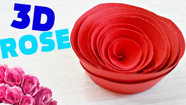 How to make a flower,ROSE OUT OF PAPER  origami easy steps for kids,  for beginners