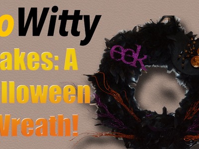 How To Make A Halloween Wreath!