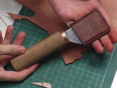 How to make a Japanese leather skiving knife with common tools