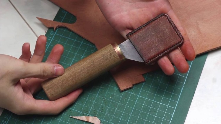 How to make a Japanese leather skiving knife with common tools