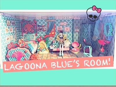 HOW TO MAKE A MONSTER HIGH DOLL ROOM FOR LAGOONA BLUE
