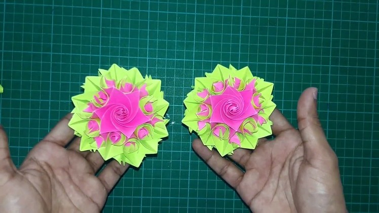 How To Make A Paper Flower  "Beautiful Origami Flower" : DIY Tutorials