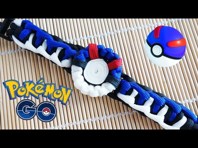 How to Make a Pokemon Go! Great Ball Paracord Bracelet Tutorial
