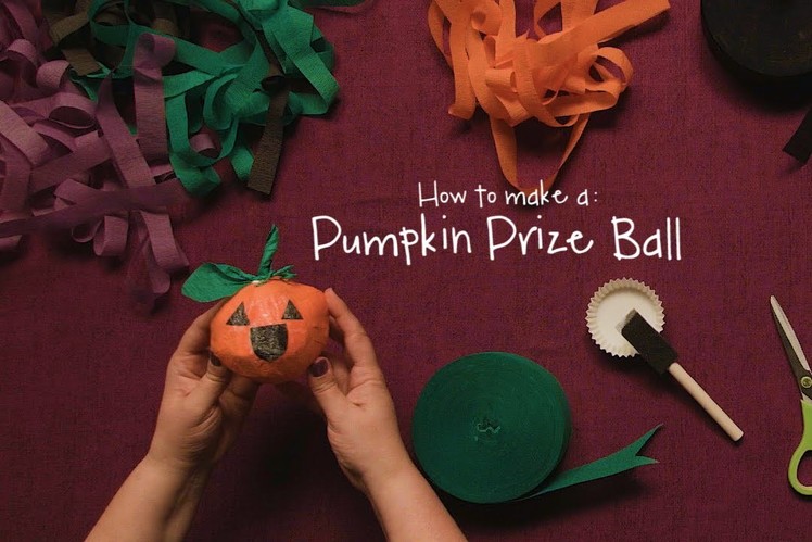 How to Make a Pumpkin Prize Ball