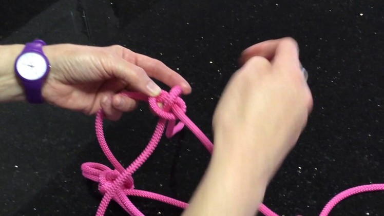 How to make a rope halter - part 2 noseband knot problem solved.
