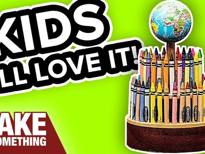 How to Make a Rotating Crayon Holder | Easy Woodworking Project